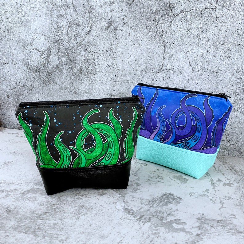 Tentacle Zipper Bag Dice Bag Geeky Bag Makeup RPG Clutch Etsy