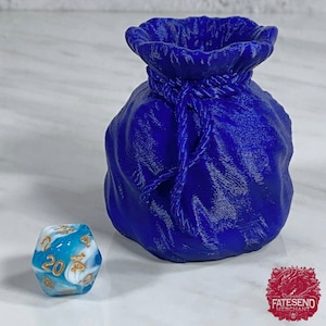 Bag of Holding Dice Jail, Dice Box, 3D printed RPG Gift, For Dnd Pathfinder Cthulhu or other TTRPG games, Fates End