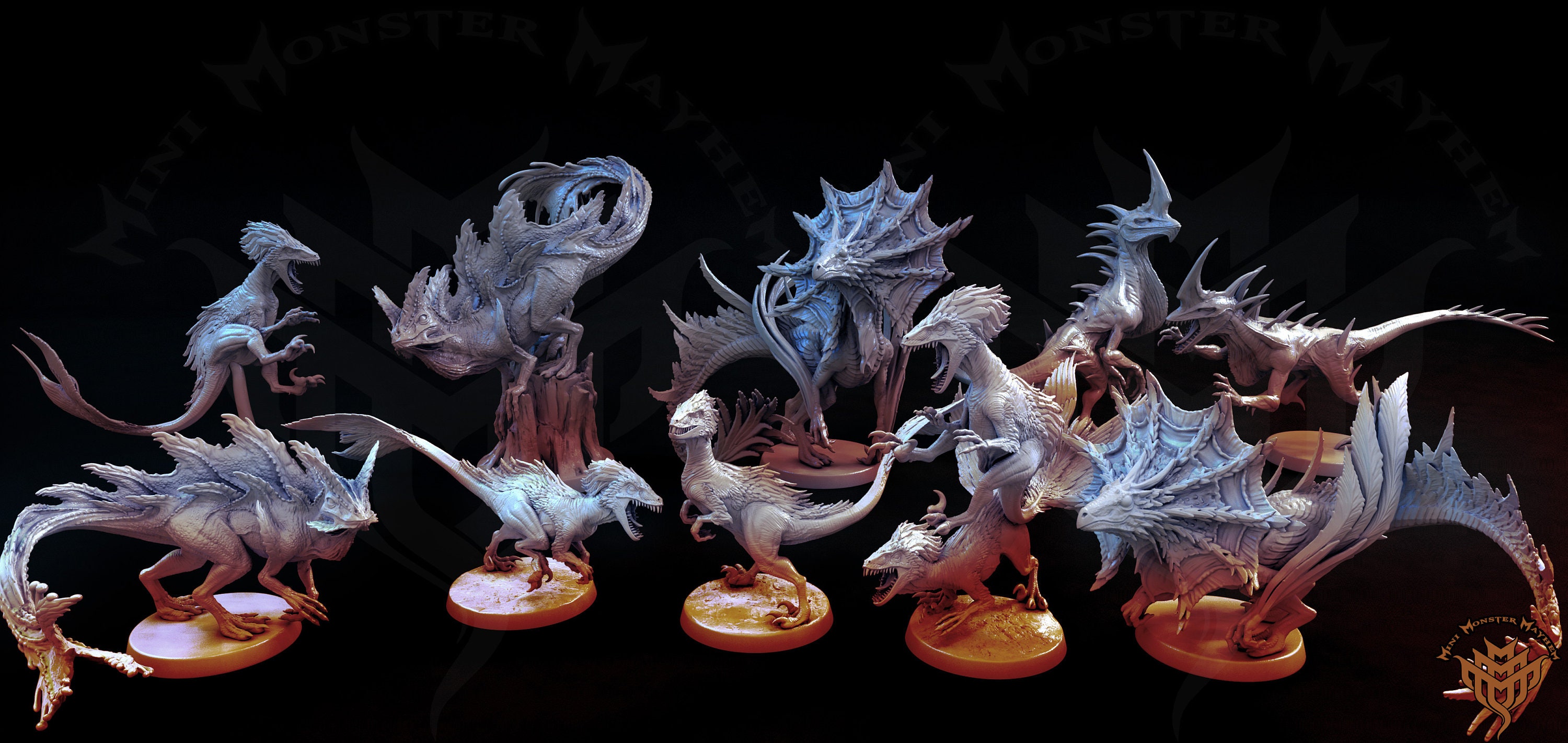 Feathered Raptors, Dinosaur, Velociraptor, Mini Monster Mayhem, Life ...