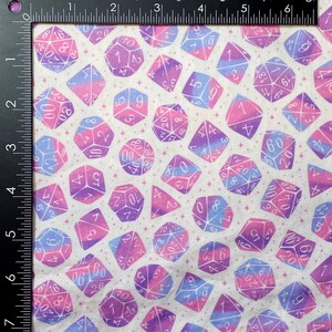 Galaxy Dice Zipper Bag, Dice Bag, Geeky Bag, Makeup, RPG, Clutch Pastel