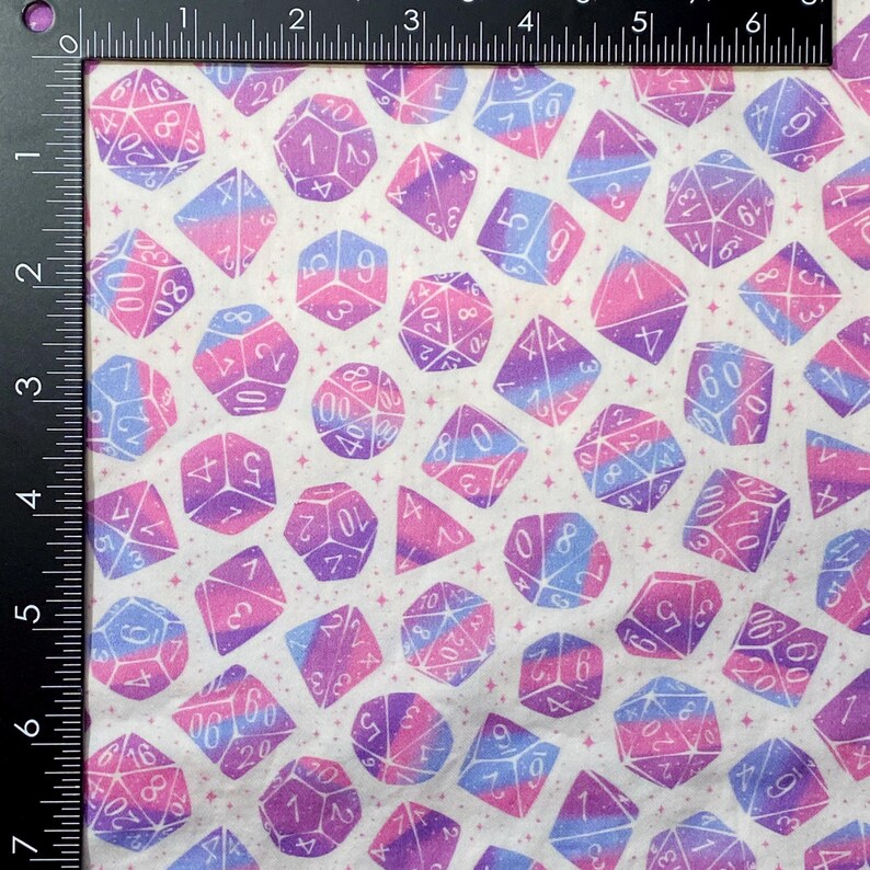 Galaxy Dice Zipper Bag, Dice Bag, Geeky Bag, Makeup, RPG, Clutch Pastel