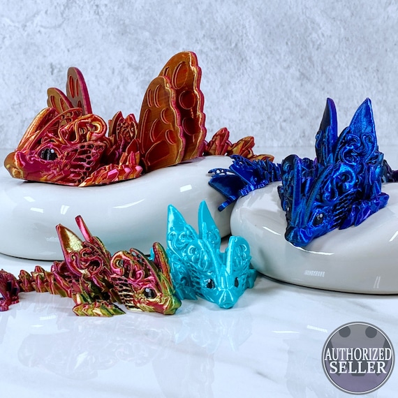 Butterfly Dragon Wings, Articulated Flexi Toy, 3D printed fidget designed by Cinderwing3D