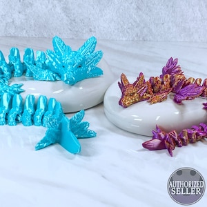 Axolotl Dragon Wings, Articulated Flexi Toy, 3D printed fidget designed by Cinderwing3D