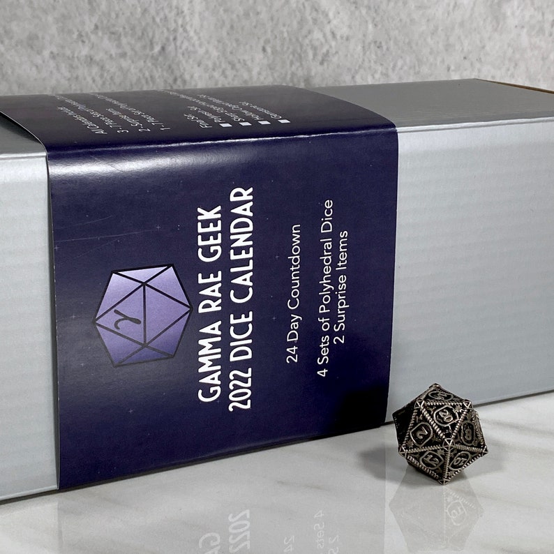 2022 Dice Calendar Advent Calendar Dnd Advent Gift Etsy Norway