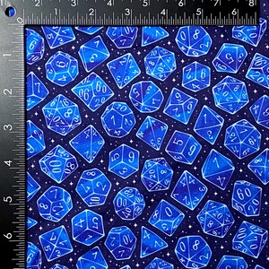 Galaxy Dice Zipper Bag, Dice Bag, Geeky Bag, Makeup, RPG, Clutch Blue