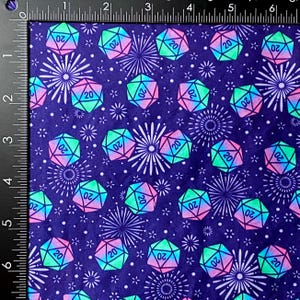 Galaxy Dice Zipper Bag, Dice Bag, Geeky Bag, Makeup, RPG, Clutch Purple (non Galaxy)