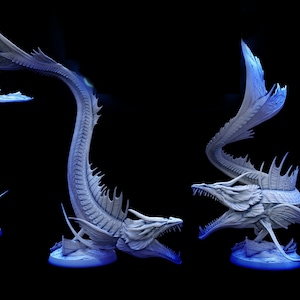 Barrakuda, Seemonster, Monsterfänger, Mini Monster Mayhem, TTRPG mini, Dnd, Pathfinder, 3D gedruckte Harzminiatur