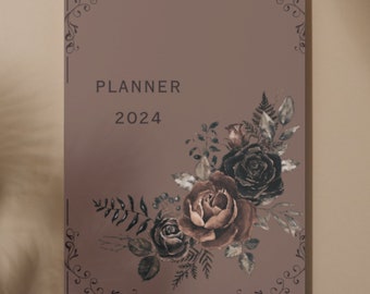 Light Brown 2024 Monthly Planner