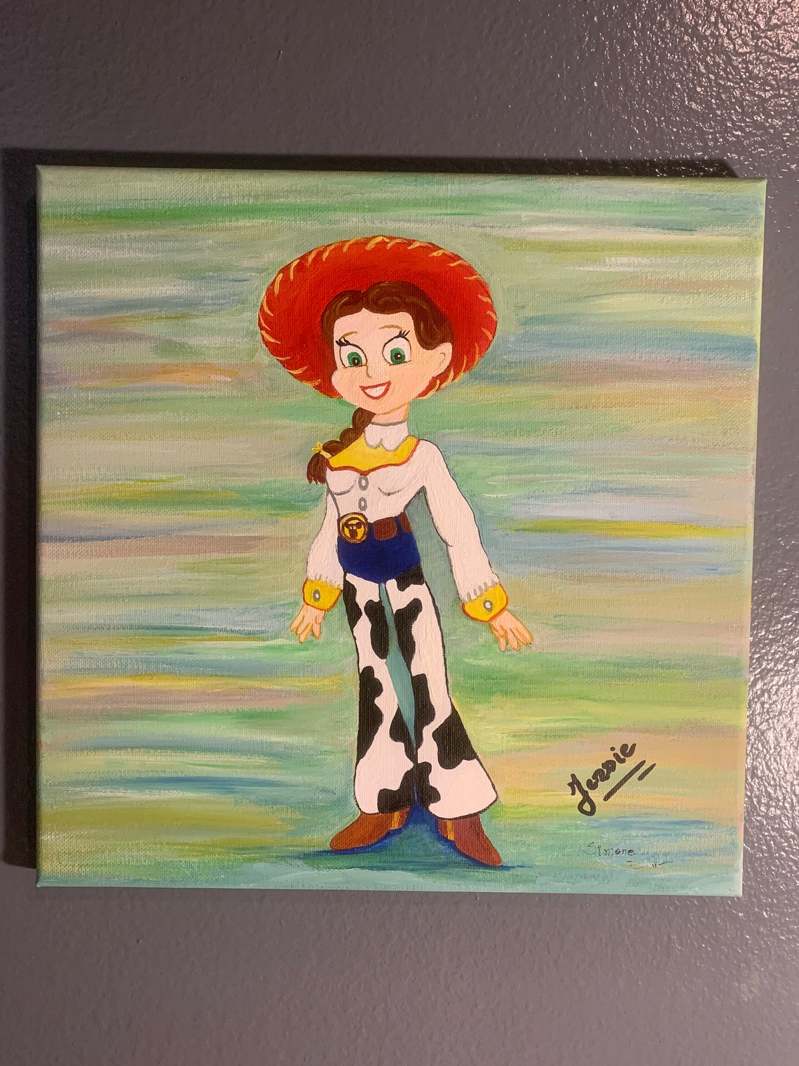 Acrylic Painting Handmade Jessie / Toy Story Etsy