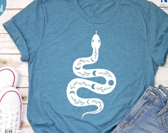 Kawaii Snake T-Shirt: Reptile Lover Gift, Hiking Shirt
