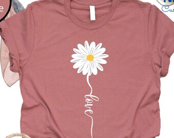 Daisy Love Shirt: Boho Wildflower Floral Tee