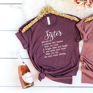 Sister Definition Shirt, Sister T Shirt, Gift For Sister, Funny Sister Shirt, Sister Birthday Gift, Soul Sister Gift, Shirt for sister