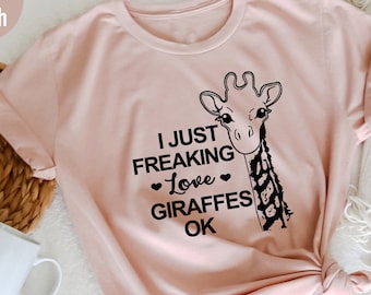 Giraffe Lover T-Shirt: Animal Graphic Tee