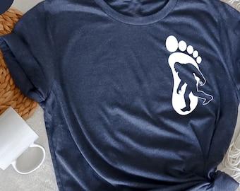 Funny Bigfoot Hiking Shirt: Sasquatch Yeti Camping Tee