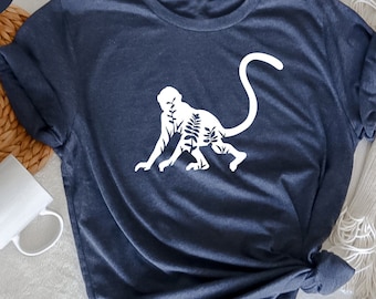 Floral Monkey Shirt: Jungle Animal Tee