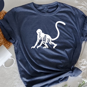 Floral Monkey Shirt, Monkey Gift, Monkey Lover Shirt, Jungle Animal Shirt, Cute Monkey, Animal Lover Tee, Nature Lover Shirt, Funny Monkey