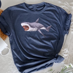 Shark T-Shirt, Cute Shark Tee, Little Shark T-Shirt, Toddler Shark Shirt, Cute Shark Shirt for Gift, Funny Shark Shirt, Shark Gift Shirt