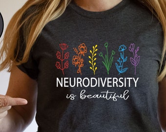 Neurodiversity Shirt,Embrace Neurodiversity Shirt,Embrace ADHD Autism, ASD T-Shirt,Autism Month TShirt, Adhd Awareness,Mental Health Shirt