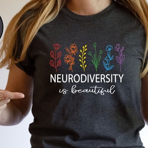 Neurodiversity Shirt,Embrace Neurodiversity Shirt,Embrace ADHD Autism, ASD T-Shirt,Autism Month TShirt, Adhd Awareness,Mental Health Shirt