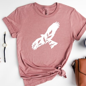 Floral Eagle Shirt, American Eagle T-shirt, Eagle Lover Shirt, Eagle Fans Gift, USA Eagle Shirt, Patriotic Shirt, 4th of July Shirt, Eagle
