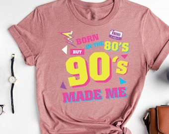 Born in the 80s 90s Made Me T-Shirt: Retro Cassette Party Outfit