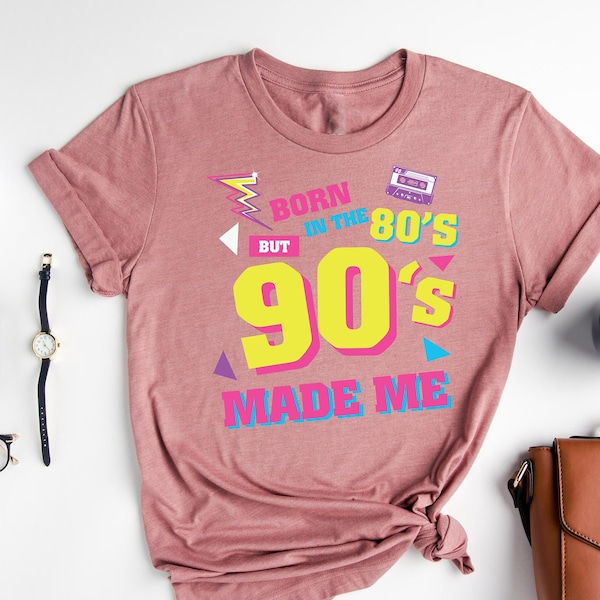 80s T Shirt, 90s Shirt, Born in the 90s, Cassette Tape, Cassette Shirt, 80s Costume, Retro Shirt,90s Theme Party, 80's Outfit,Forty Birthday