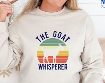Goats Sweatshirt, Cute Goats Shirt, Funny Goat Kid Long Sleeve, Farm Animal Sweatshirt, Goat Women Sweatshirt, Gift for Her,Goat Long Sleeve