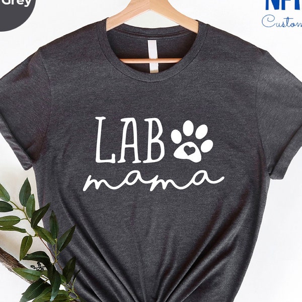 Lab Mom Paw Shirt, Paw Lover Tee, Labrador Dog Shirt, Dog Shirt, Labrador Mom Shirt, Dog Lover Gift Tee, Dog Lover Mom Gifts, Dog Mom Tee