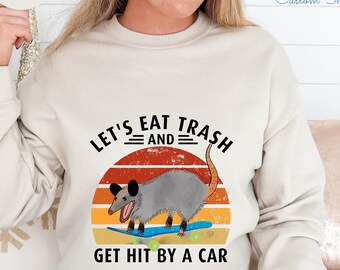 Opossum Sweatshirt, Opossum Long Sleeve, Aesthetic Opossum Sweatshirt, Funny Possum Animal Gift, Opossum Lover Sweatshirt, Possum Hoodie