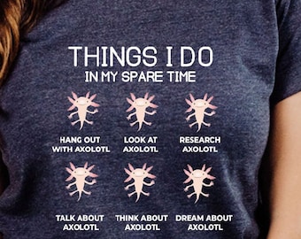 Axolotl Lover T-Shirt: Undersea Animal Ocean Shirt