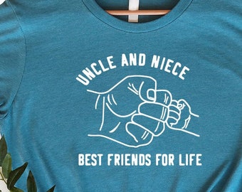 Uncle And Niece Best Friends For Life Shirt, Shirt for Uncle, New Uncle Gift, Gift for Her, Uncle And Niece Shirt, Uncle Birthday Gift
