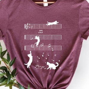 Cat Music T-Shirt: Funny Musician Gift
