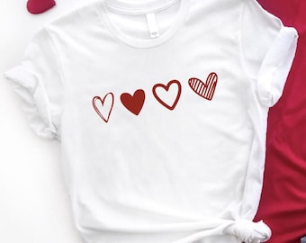 Cute Love Shirt, Valentines Day Shirt, Lover Shirt, Couple Gift Shirt, Heart Lover Gift Tee, Valentines Day Shirt for Women, Valentine Shirt