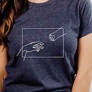 Human Hand and Cat Paw Shirt, Cat Is My Best Friend, Cat Lover Shirt, Cat Mom Shirt, Pet Lover Tee, Paw Lovers Shirt, Cat Gift, Mom Shirt