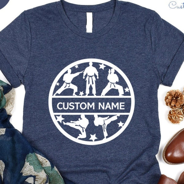 Custom Name Karate Shirt, Personalized Karate Lover T-Shirt, Custom Karate Shirts, Martial Arts Shirt, Karate T-Shirts, Karate Mom T-Shirt