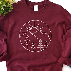 Adventure Sweatshirt, Adventure Long Sleeve, Camping Sweatshirt, Mountain Sweatshirt, Hiker Hoodie, Nature Lover Shirt, Vacation Sweatshirt
