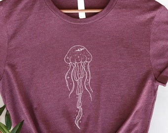 Jellyfish Graphic Tee: Ocean Lover Gift