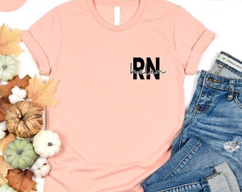 Custom RN Nurse Shirt: Personalized Registered Nurse Tee