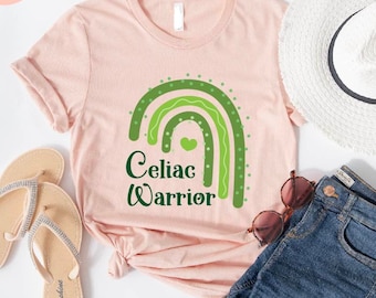 Celiac Warrior Rainbow T-Shirt: Autoimmune Awareness Tee