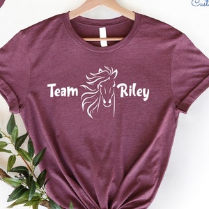Custom Horse Team Shirt, Horse Team Shirt, Horse Shirt, Horse Gift, Animal Shirt, Gifts for Horse Lovers,Personalized Horse Shirt,Horse Gift