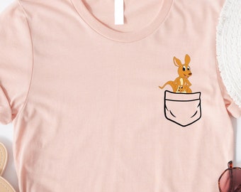 Kangaroo Pocket Shirt: Animal Lover Gift