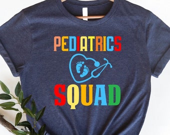 Pediatrics Squad Shirt, Cute Nurse Tee, PICU RN Gift