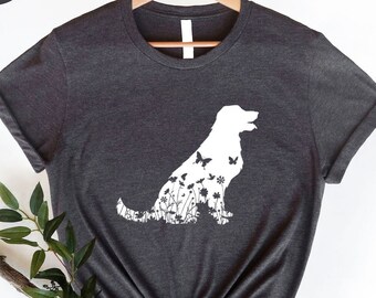 Floral Labrador Shirt: Labrador Lover Gift