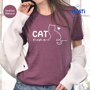 Cat Mom Shirt, Cute Cat Lover Shirt, Mothers Day Gift, Cat Lover Gift, Gift For Mom, Cat Mama Shirt, Funny Pet Mom Tee, Gift For Cat Owners