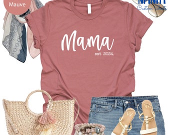 Custom Mom Shirt: Personalized Mama Gift