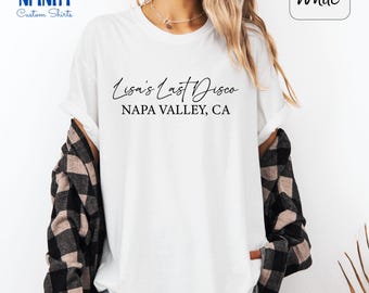 Personalized Comfort Colors Tee, Custom Text Shirt