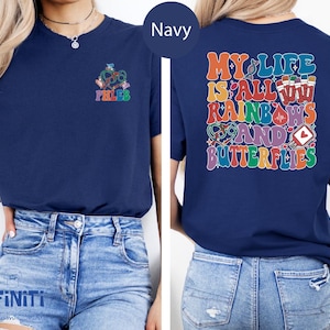 Cool Phleb Pocket Print Shirt, Phlebotomist Shirt, Nursing Student Gift Tshirt, Butterflies And Rainbows Shirt,You Give Me Butterflies Shirt