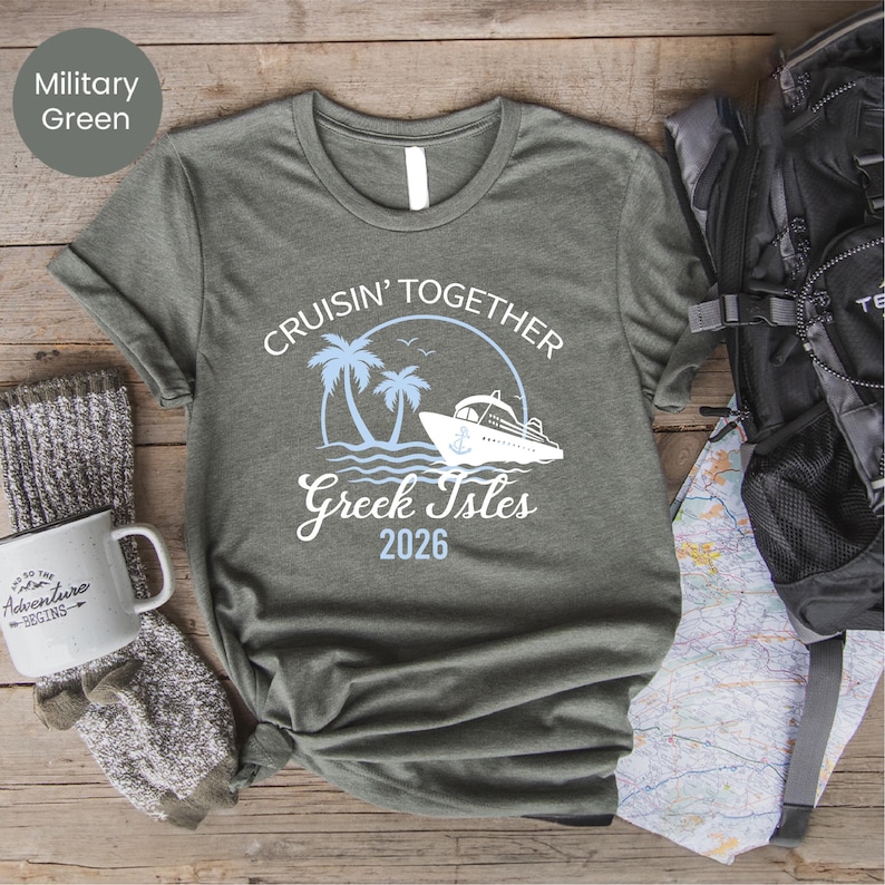 Greek Isles Cruise Shirt: Family Vacation Tee image 10