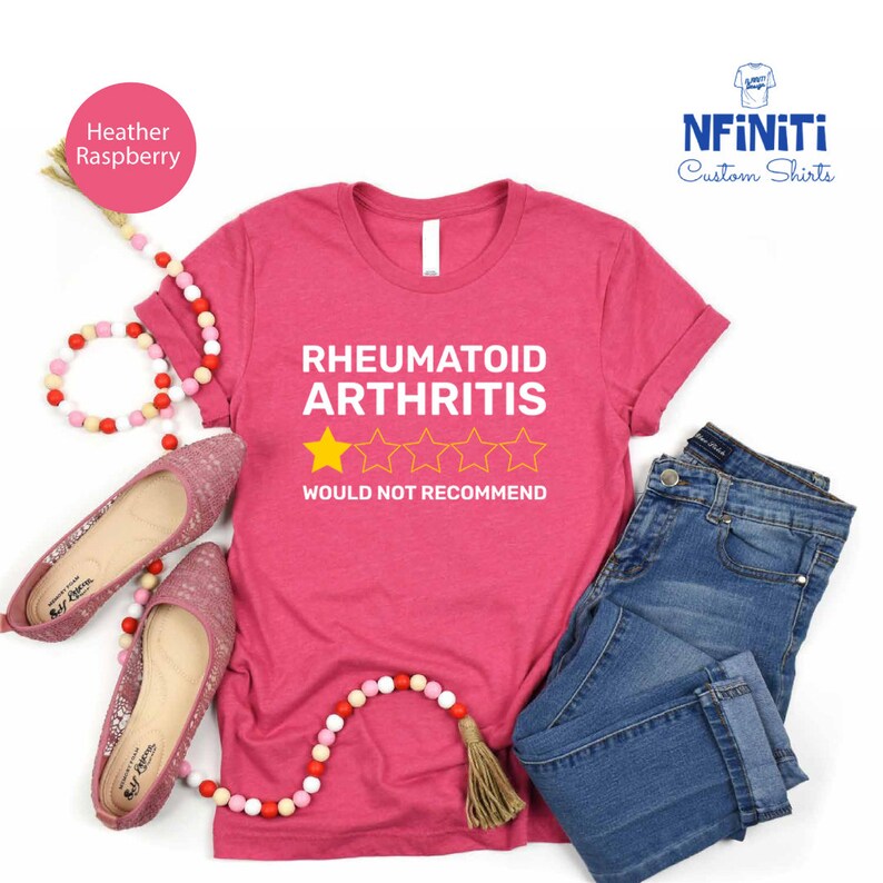 Rheumatoid Arthritis 'Would Not Recommend' Shirt: RA Warrior Gift image 6