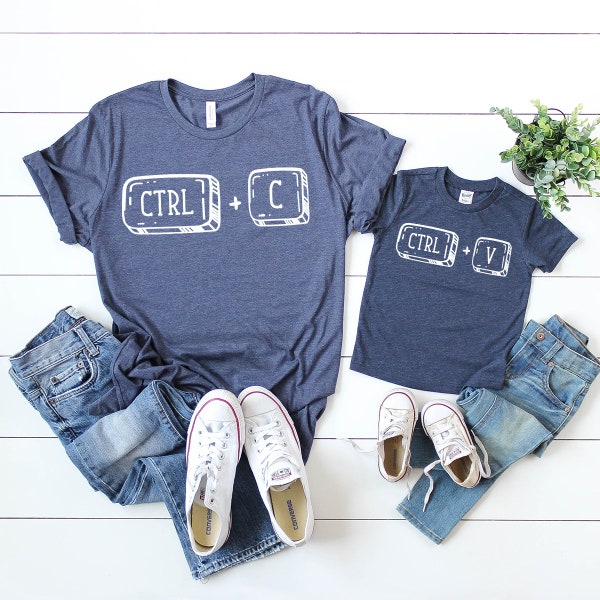 Matching Family Shirt, Funny Family T Shirt, Family Shirt, Mom And Me Shirt, Daddy And Me T Shirt, Copy Paste T-Shirt, Ctrl C Ctrl V T Shirt